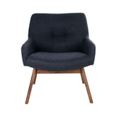 Fotoliu gri inchis/maro din textil si lemn London House Nordic